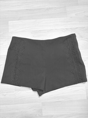 Forever 21 Black Shorts with Decorative Side Stitching